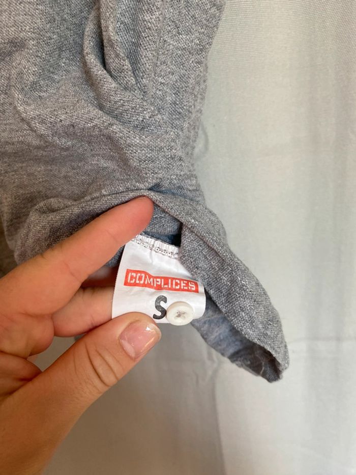 Polo uni gris homme • Taille S • Complices - photo numéro 7