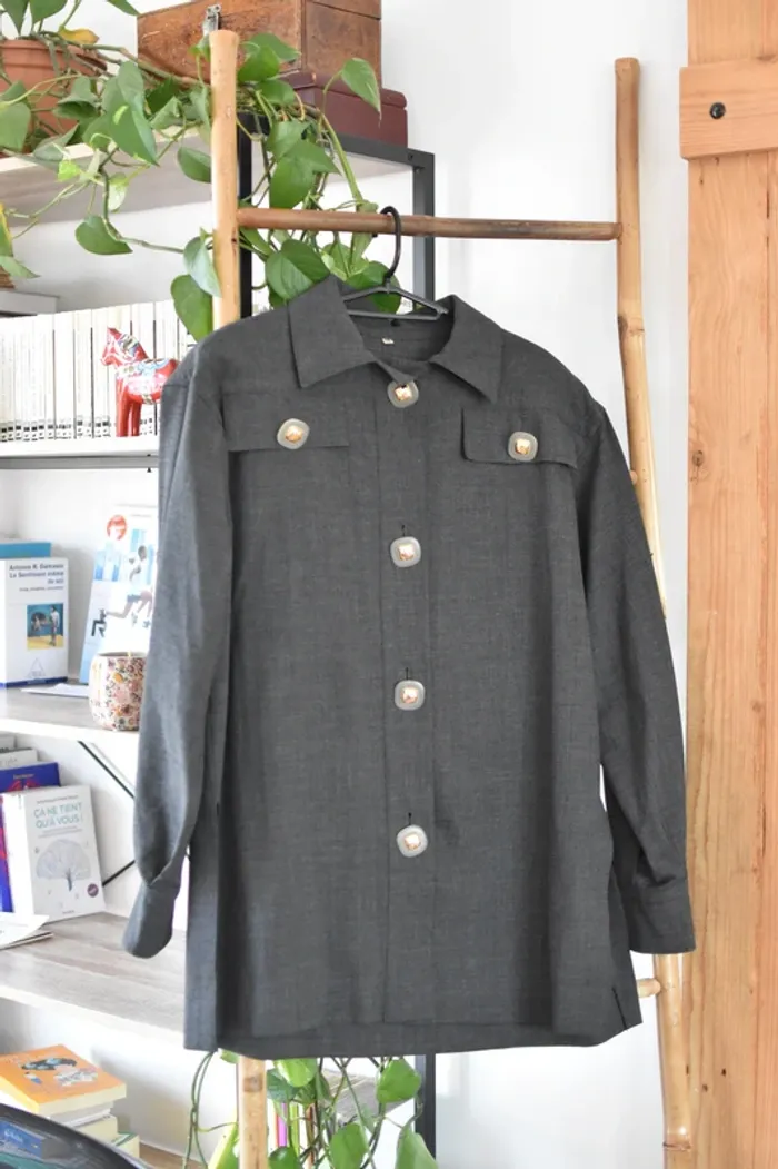 Veste/Chemise Vintage en taille 38 - Très bon état - photo numéro 3
