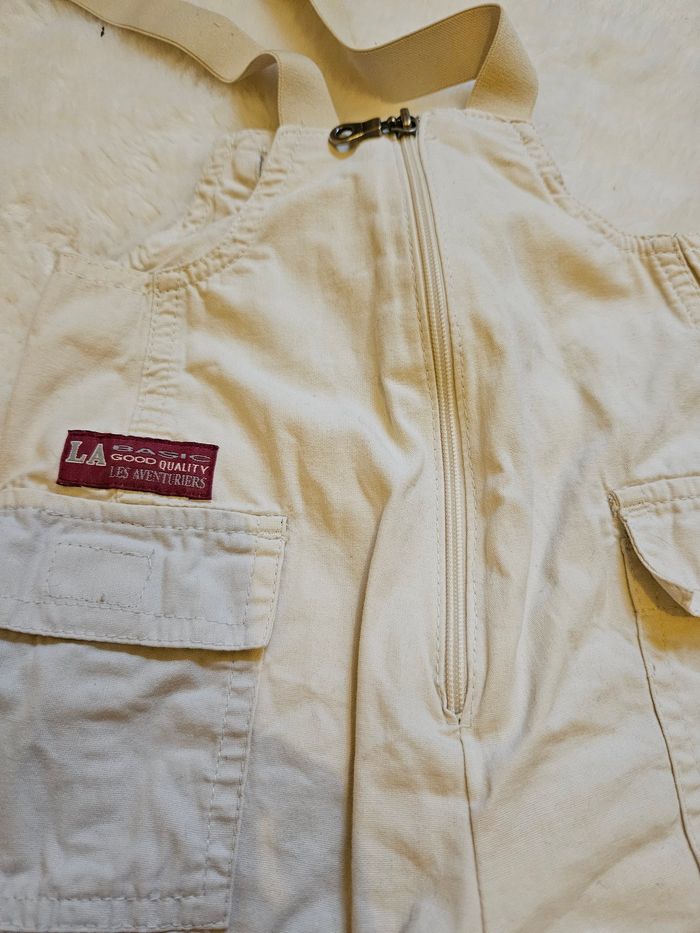 Salopette short beige 3 mois - photo numéro 2