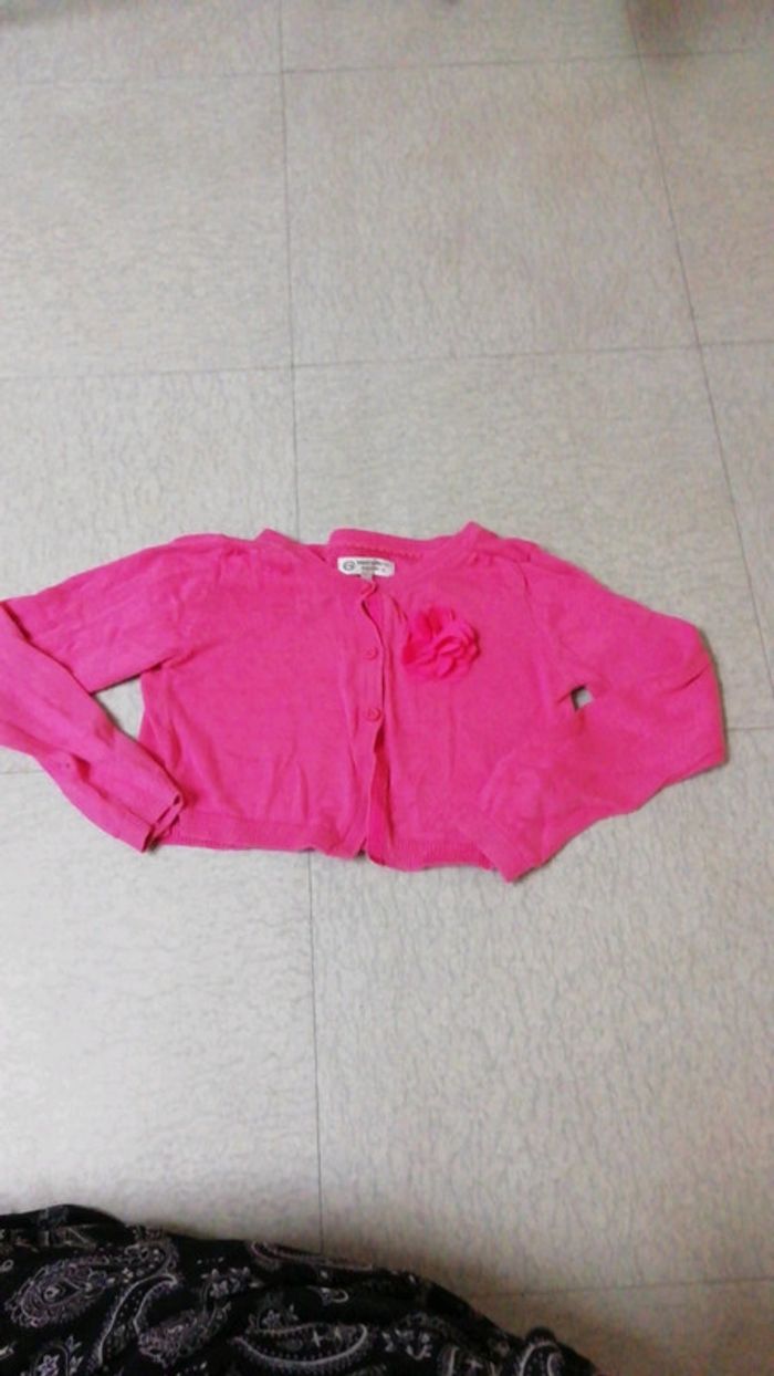 Cardigan rose fushia c&a