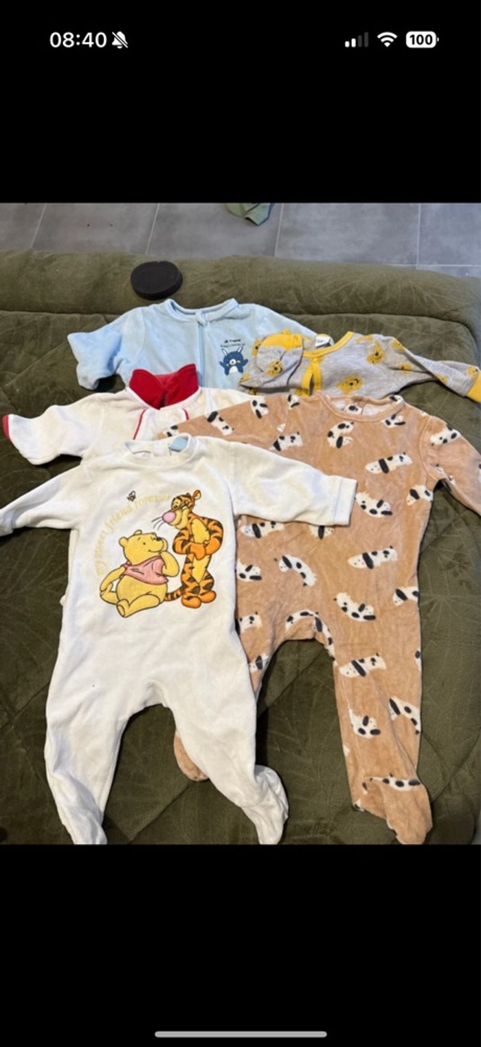 Lot pyjama hiver et 1 en coton