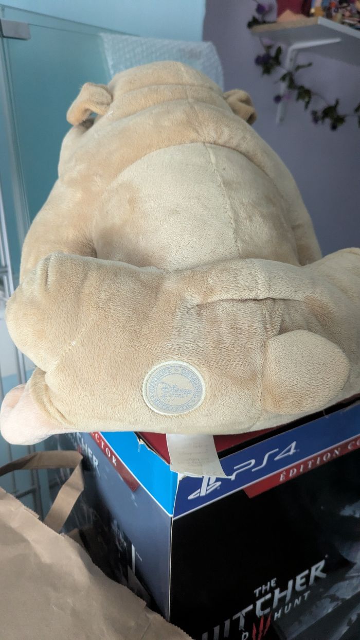 Rare peluche Francis la belle et le clochard Disney store - photo numéro 2
