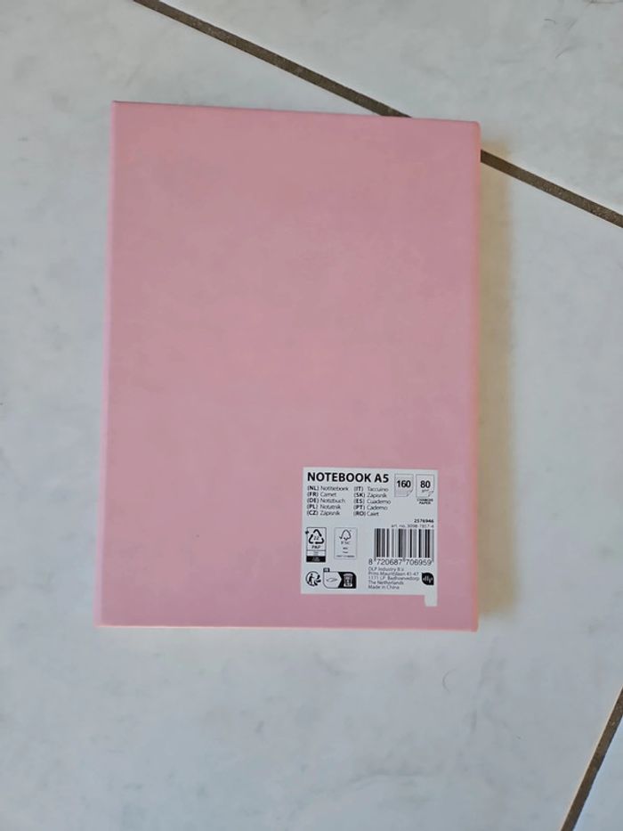 Cahier note book A5 rose Neuf u44 - photo numéro 5