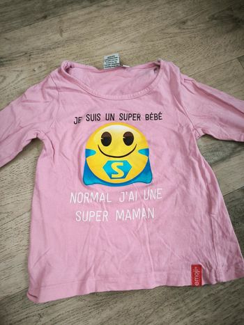 Tee shirt emoji 36 mois