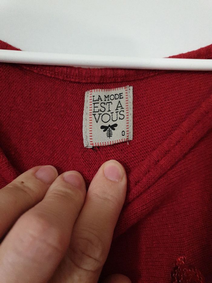 Pull rouge - photo numéro 4