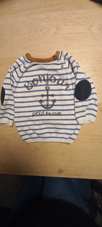 Pull bonjour petit marin taille 80