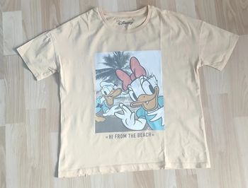 T-shirt Disney Donald Daisy abricot XS