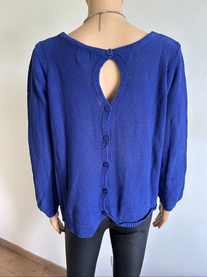 Pull bleu à manches longues Captain Tortue taille M TBE - photo numéro 5