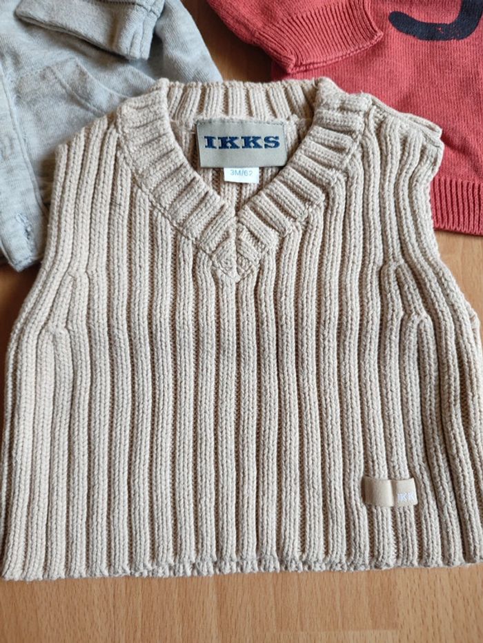 Lot de 3 pulls/sweat TAO et IKKS en 3 M - photo numéro 2