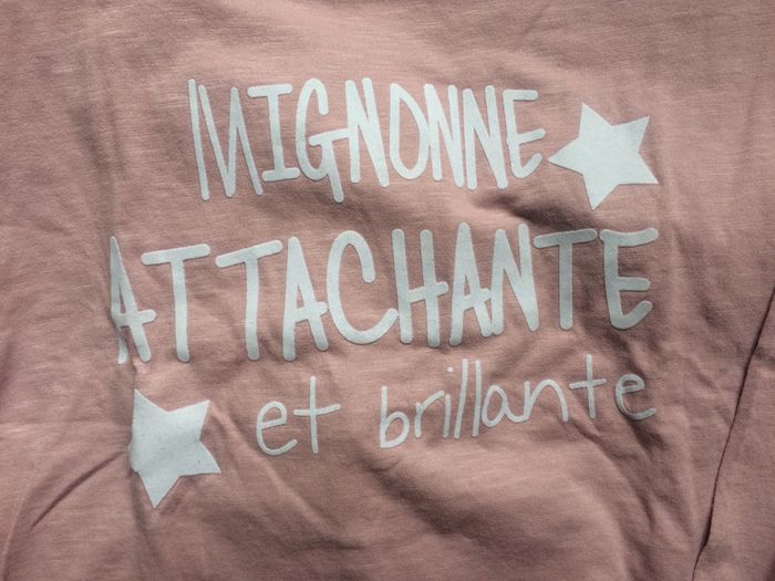 Sweat-shirt fille 10 ans rose neuf - photo numéro 2