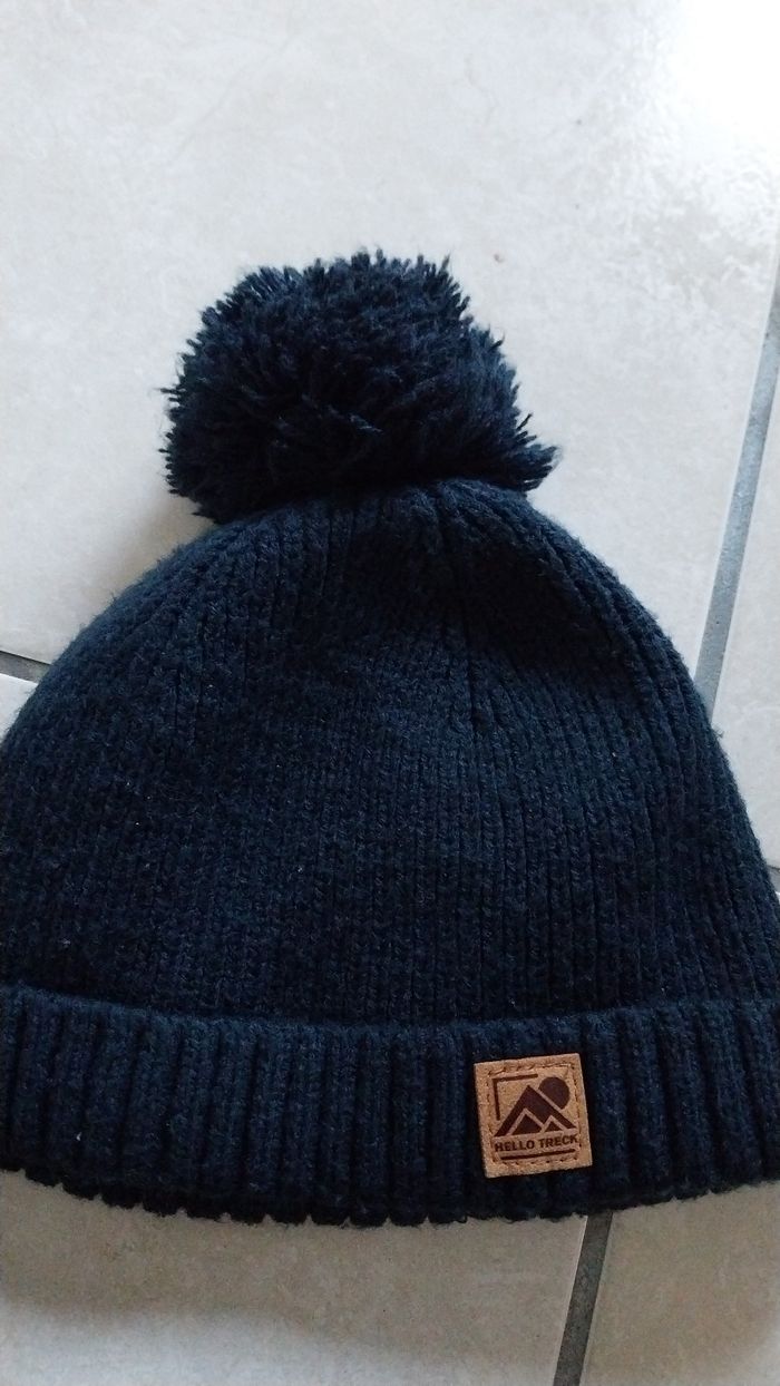 Ensemble bonnet écharpe moufles bébé garçon neuf - photo numéro 2