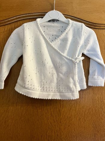 Gilet blanc 18 mois