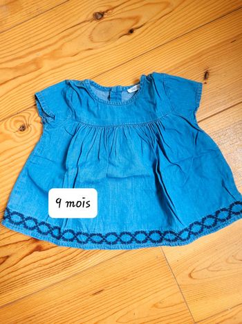 Robe / blouse en jean (9 mois)