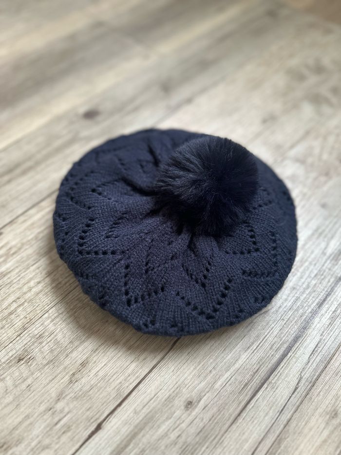 Béret avec pompons lulu castagnette fille