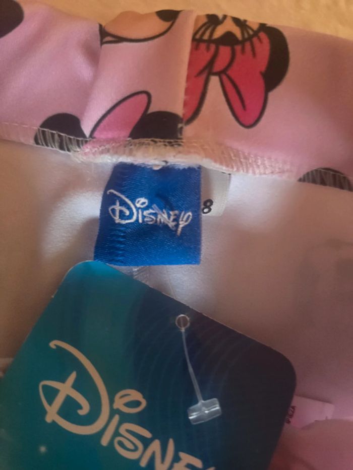 Lot 2 leggings midi taille 8 ans neuf avec étiquettes minnie mousse - photo numéro 3