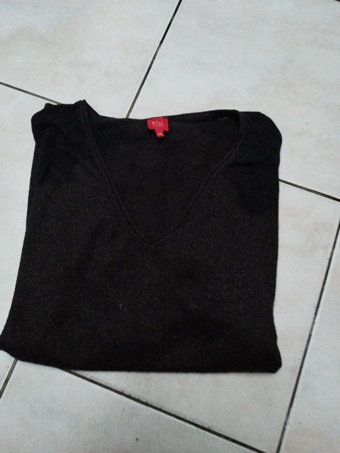 Pull femme léger pailleté légèrement taille 2 MISS
