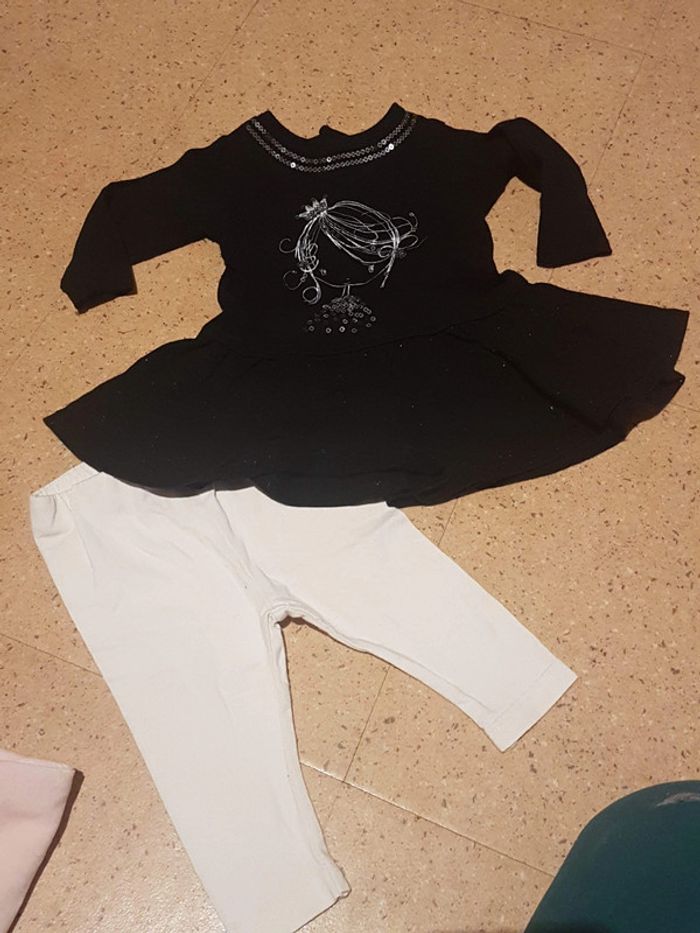 Ensemble pailleté noir