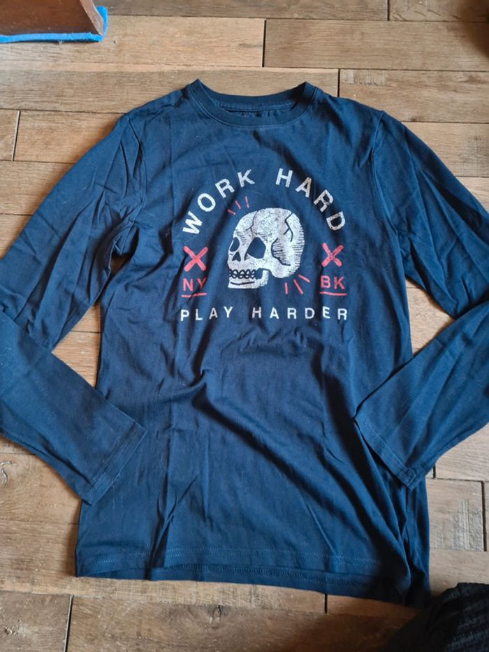 Lot 6 t shirts manches longues 12 ans - photo numéro 6