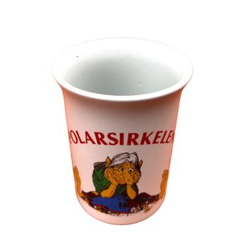 Tasse / Mug  Porcelaine blanche décor Troll  Polarsirkelen