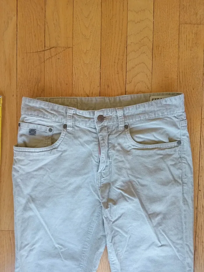 Pantalon homme effet velours cottelé Jules Straight taille 36 (W27 L34) - photo numéro 5