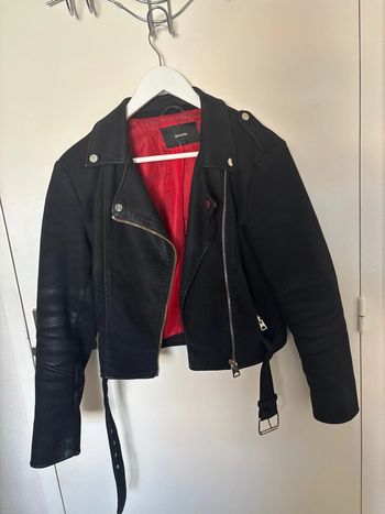 Veste en daim noir