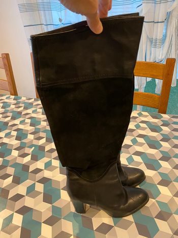 Botte haute cuir