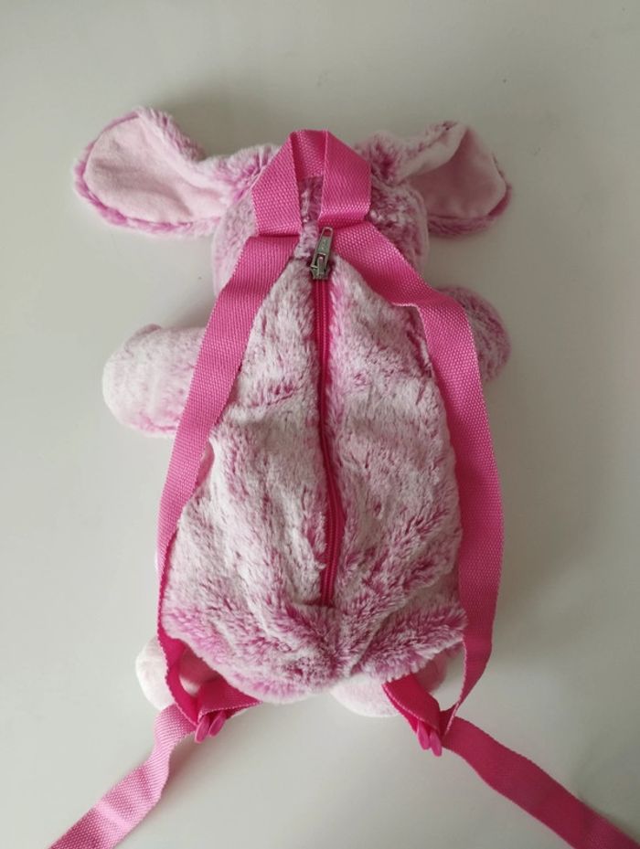 Sac à dos lapin rose neuf - photo numéro 3