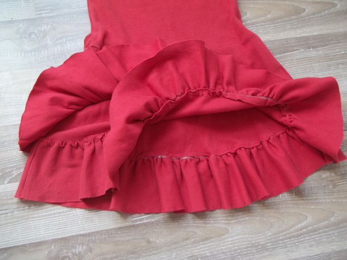 Robe jersey côtelé rouge Miniman 8 ans - photo numéro 4