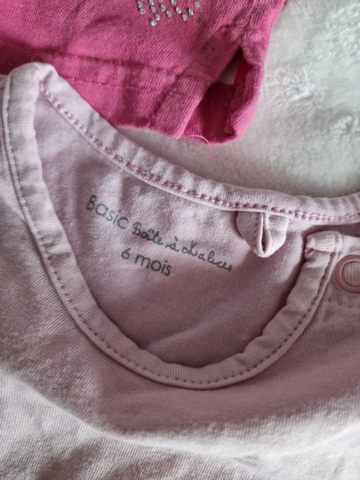Lot tee-shirts 6 mois - photo numéro 3
