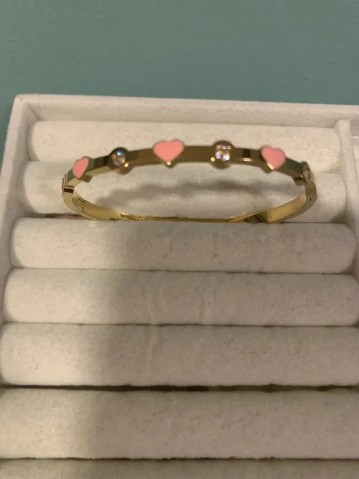 bracelet cœur et strass - photo numéro 2