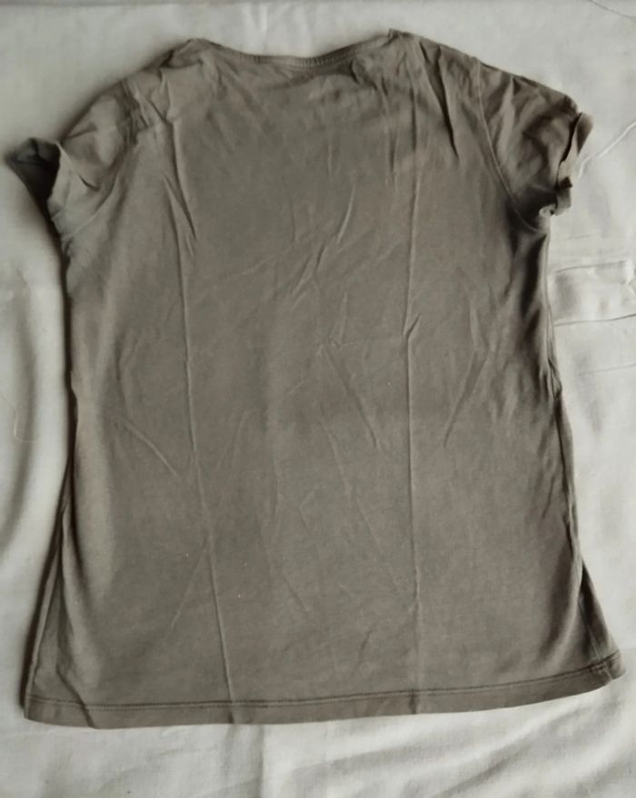T.shirt manches courtes marron 12 ans - photo numéro 2
