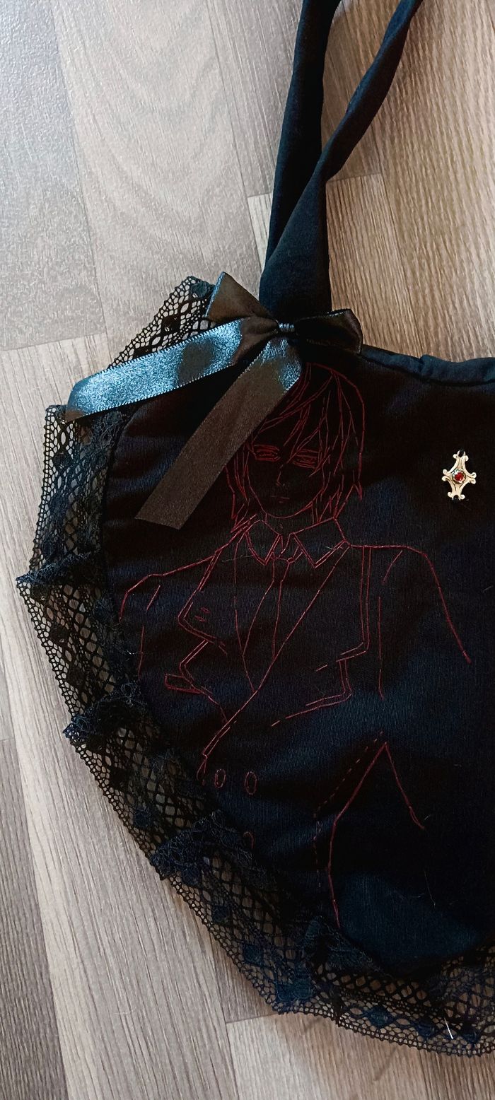 Sac cœur noir gothique Death Note - photo numéro 3