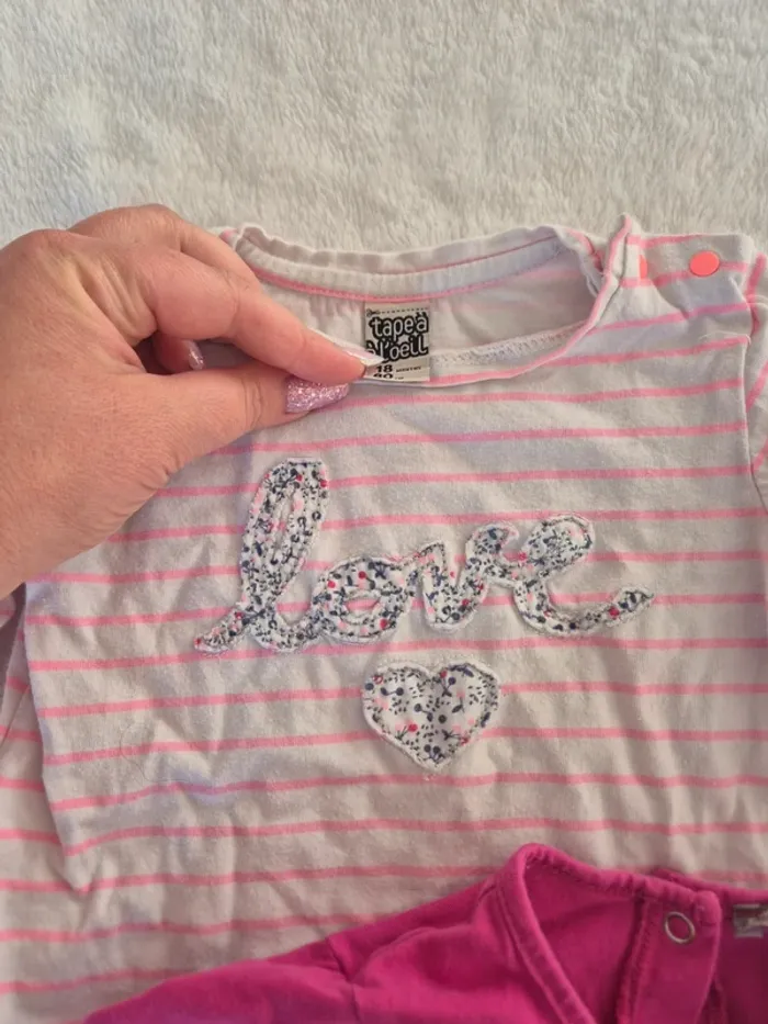 Lot 2 t shirts manches longues 18 mois - photo numéro 2