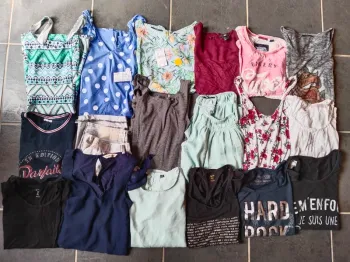 Énorme lot de 18 vêtements de marque pour femme taille XS 34