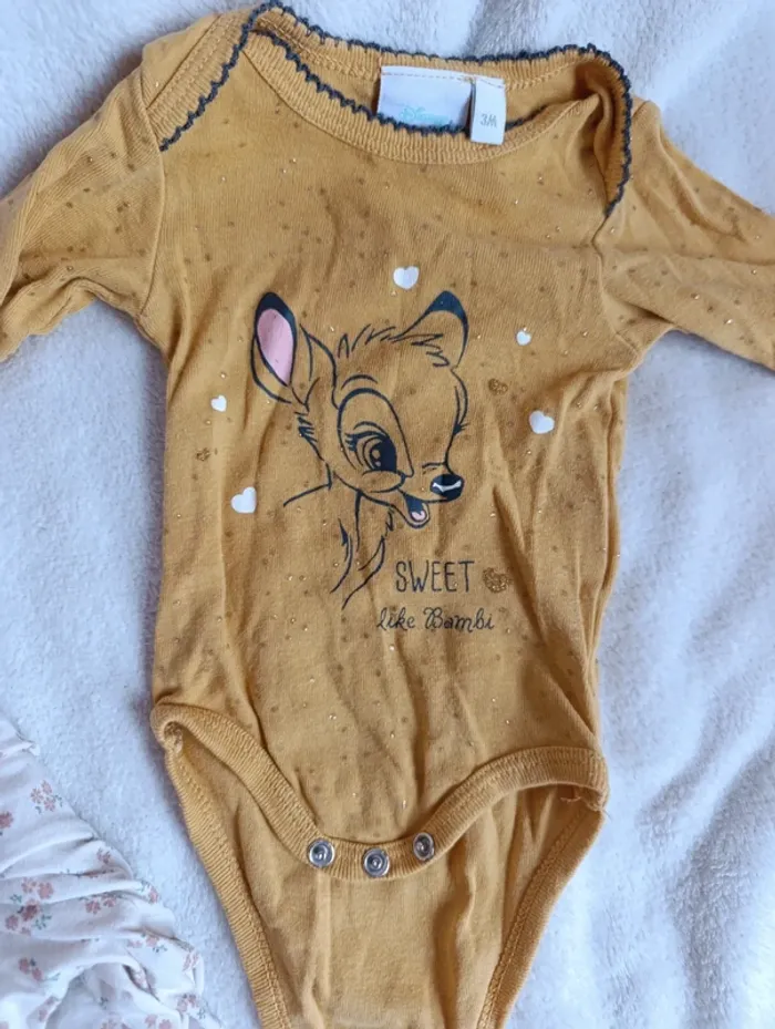 Lot de 5 bodies fille, 3 mois - photo numéro 5