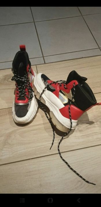 Baskets montantes grosses semelles 38