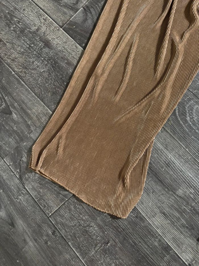 Pantalon fluide femme taupe cotelé XL - photo numéro 3