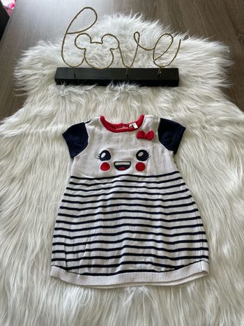 Très jolie pull tunique rayée orchestra 12 mois