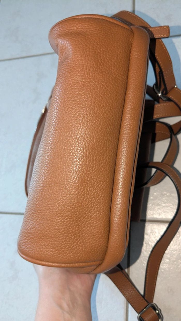 Sac à dos en cuir marron Katana - photo numéro 7