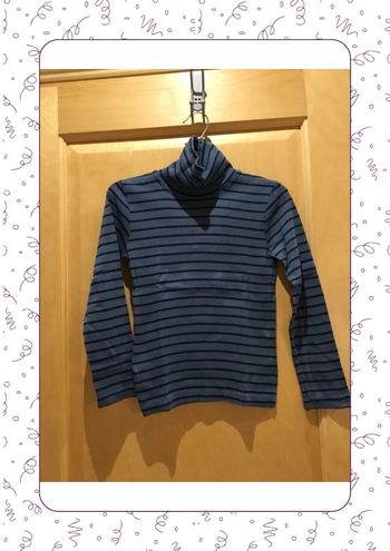 T-shirt col roulé bleu gemo