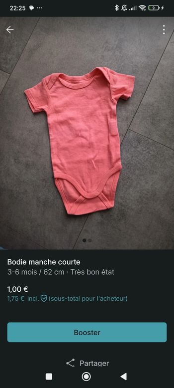 Bodie manche courte 