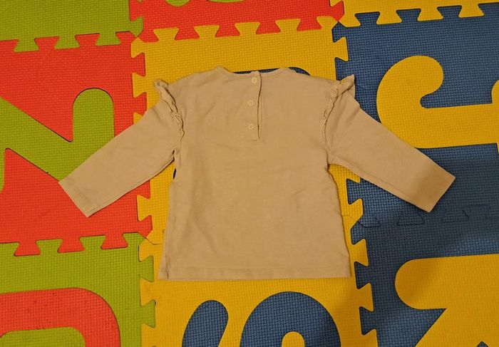 T-shirt manches longues blanc Nala, Disney baby, taille 12 mois (74 cm) - photo numéro 2