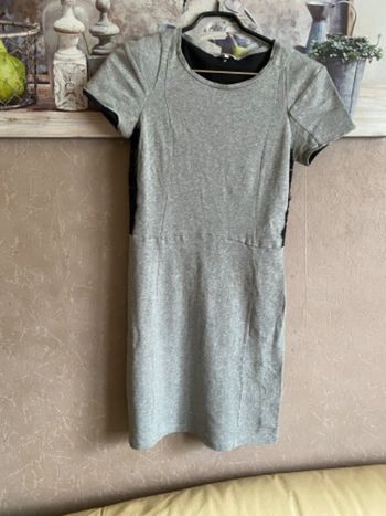 Robe manches courtes grise Maje taille 36