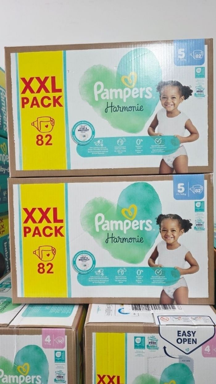 2× Couches Pampers Harmonie Taille 5  PACK XXL  ×164