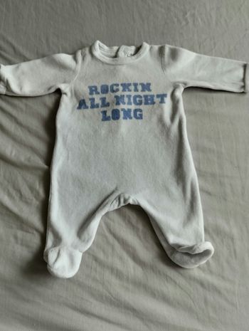 Pyjama velours taille naissance