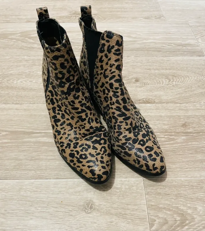 Bottines léopard Vanessa wu taille 37 - photo numéro 4