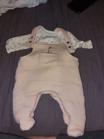 Ensemble body et salopette  naissance