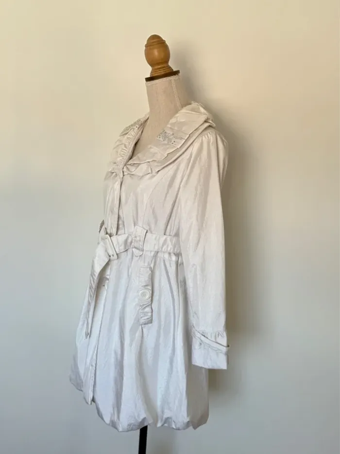 Parka anorak blouson manteau abrigo veste vest jas trench Giacca chaqueta jacket jas test blanc - photo numéro 2