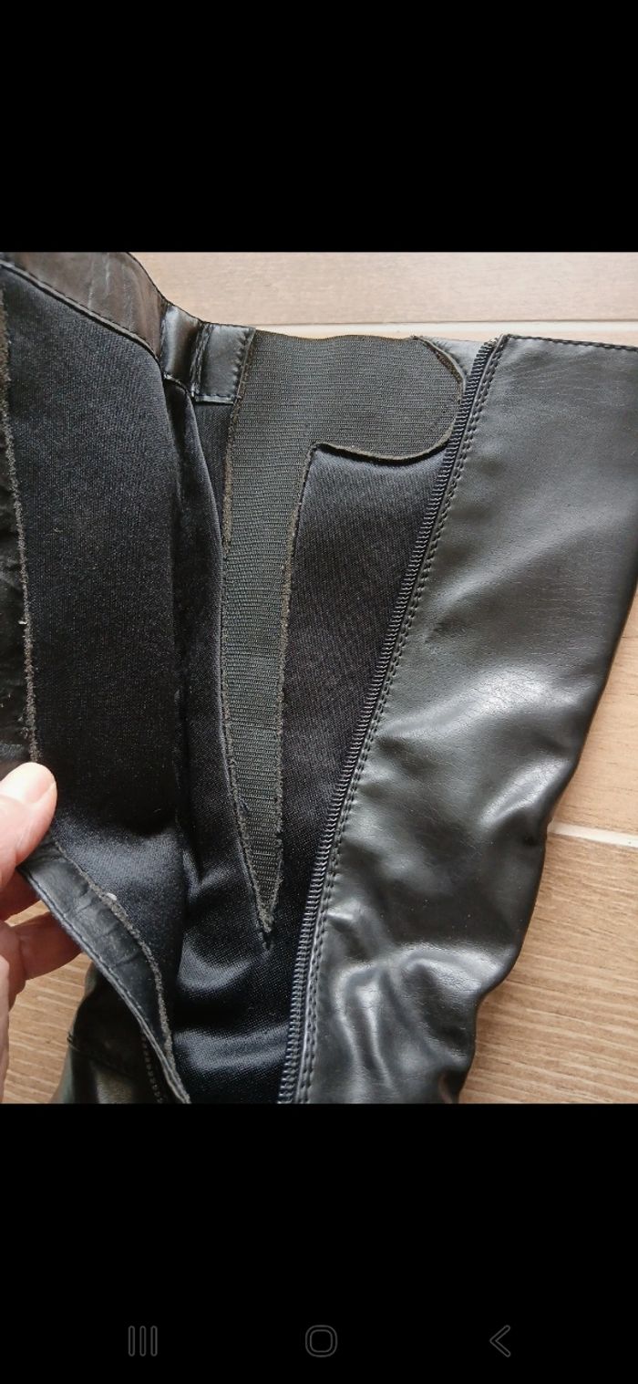 Longues  bottes noires T 38.neuves.cavalieres. - photo numéro 7