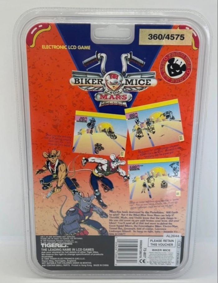 Tiger Electronics " Collector Numéroté " modèle: Biker Mice From Mars 1994 ( Neuf sous Blister) - photo numéro 3